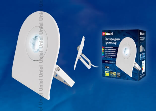 ULF-F10-50W/DW IP65 180-240В WHITE картон