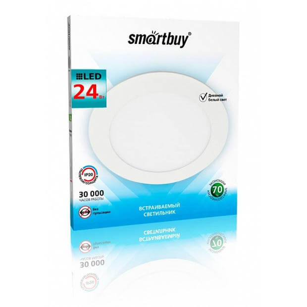 Встраиваемый (LED) светильник DL Smartbuy-24w 5000K 300х10