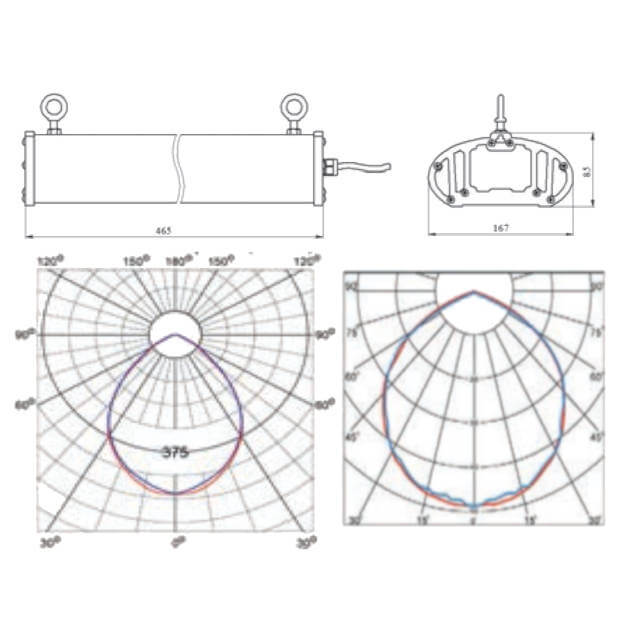 Промышленный светодиодный светильник A-PROM LENS 60/7500