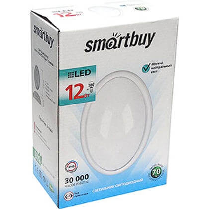 Cветодиодный (LED) светильник HP Smartbuy Овал 12W/4000K/IP65 SENSOR