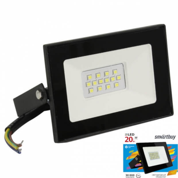 Светодиодный (LED) прожектор FL SMD LIGHT Smartbuy-20W/6500K/IP65 (SBL-FLLight-20-65K)