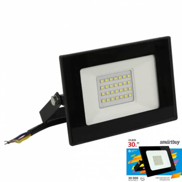 Светодиодный (LED) прожектор FL SMD LIGHT Smartbuy-30W/6500K/IP65 (SBL-FLLight-30-65K)