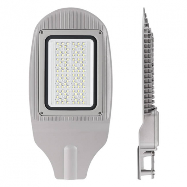 Уличный светодиодный светильник 100W 12000Lm STL-100W01 IP65,  5000-5500 К, алюминий, линза
