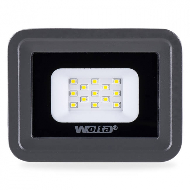 Светодиодный прожектор 850Lm WFL-10W/06, 5500K, 10W SMD, IP 65, цвет серый, слим