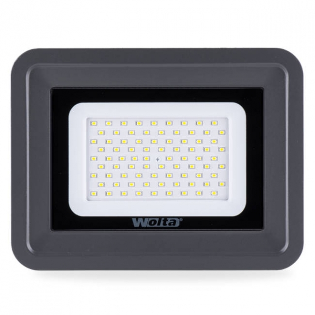 Светодиодный прожектор 6000Lm WFL-70W/06, 5500K, 70W SMD, IP 65, цвет серый, слим